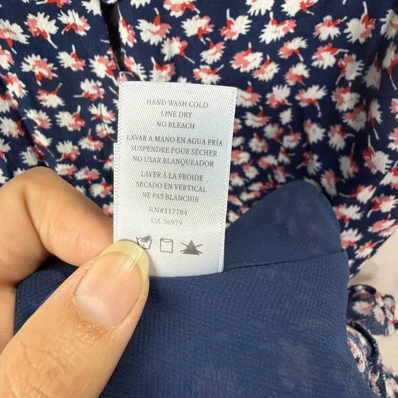 Rails Frida Pink Poms Floral Button Front Midi Dress Small - Picture 8 of 8